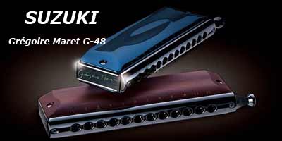 Suzuki G-48 Grégoire Maret signature mundharmonika model